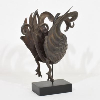 Spanish 19th Century Hand Forged Iron Bird Fragment