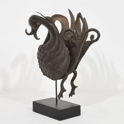 Spanish 19th Century Hand Forged Iron Bird Fragment