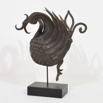 Spanish 19th Century Hand Forged Iron Bird Fragment