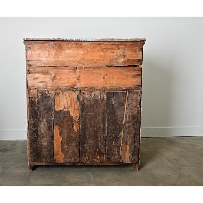 Spanish 19th Century Painted Chest from Catalonia