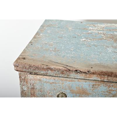 Spanish 19th Century Painted Chest from Catalonia