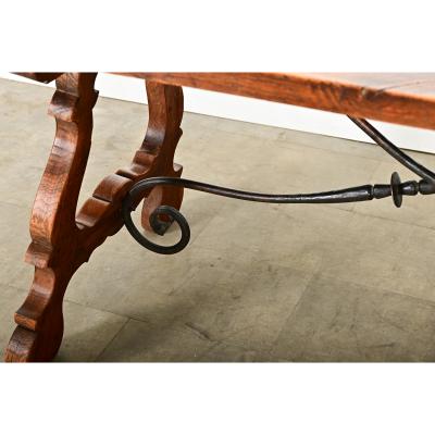 Spanish 19th Century Solid Oak Dining Table