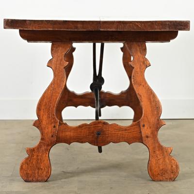 Spanish 19th Century Solid Oak Dining Table