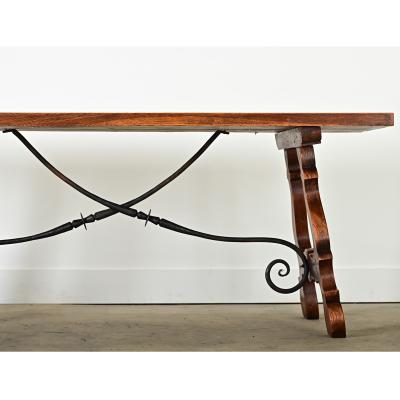 Spanish 19th Century Solid Oak Dining Table