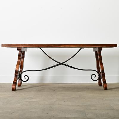 Spanish 19th Century Solid Oak Dining Table