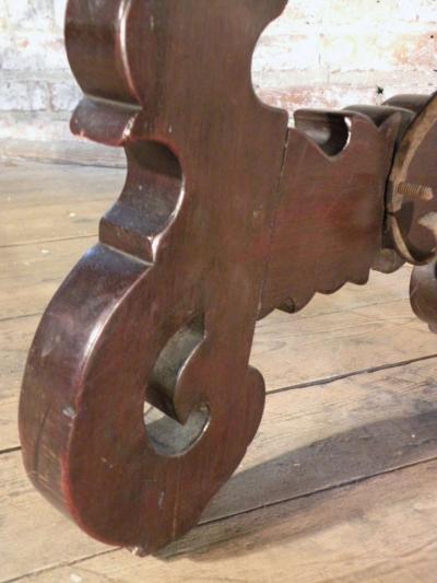 Spanish Baroque 17th century walnut Flip Bench or Low Table