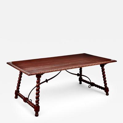 Spanish Baroque Style Library or Dining Table
