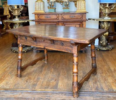 Spanish Baroque Walnut Table Circa 1710