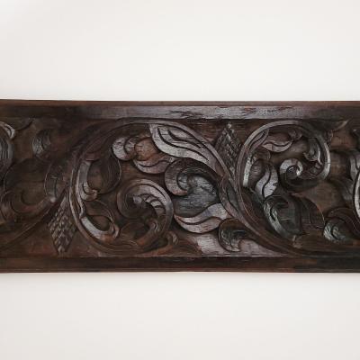 Spanish Carved Baroque Oak Panel circa 1750