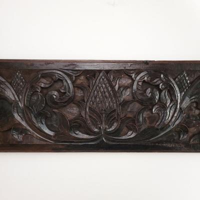 Spanish Carved Baroque Oak Panel circa 1750