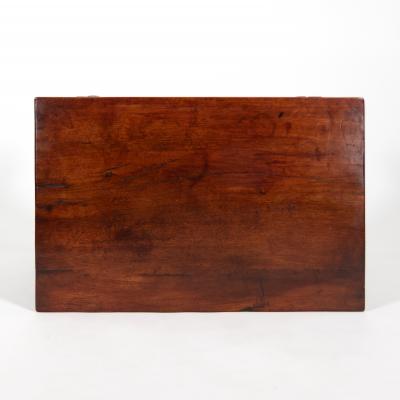 Spanish Chestnut Low Table With Single Panel Drawer On Trestle Base circa 1800