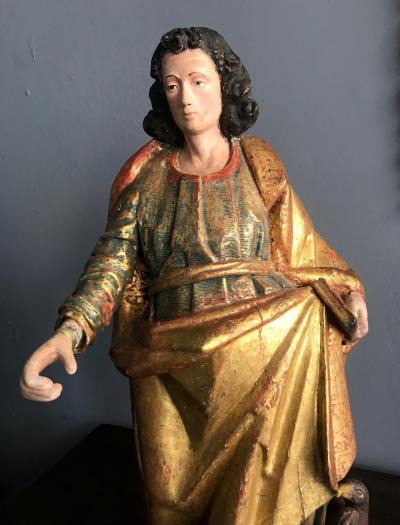 Spanish Colonial Antique Santo Figure