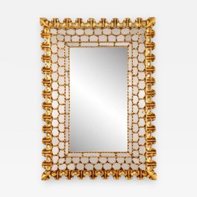 Spanish Colonial Wall Mirror with Mosaic