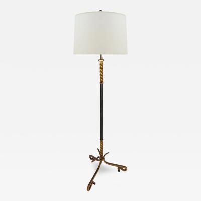 Spanish Gilt Iron Standing Lamp