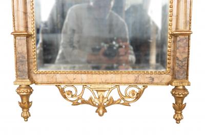 Spanish Giltwood And Marble Bilboa Mirror