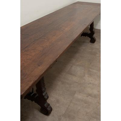 Spanish Oak Extending Dining Table