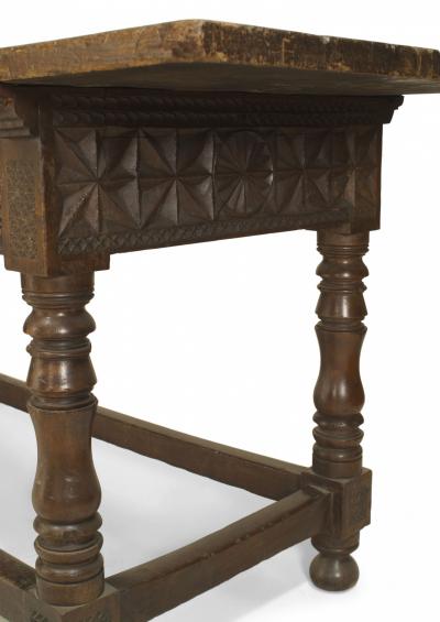 Spanish Renaissance Oak Refectory Table