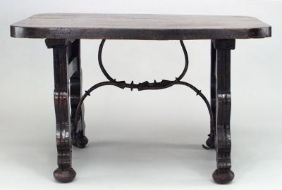 Spanish Renaissance Style Walnut Center Table