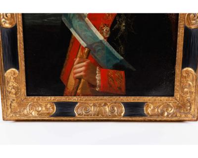 Spanish School 18th Century A Rare Portrait of Juan Procopio de Bassecourt