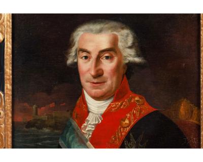 Spanish School 18th Century A Rare Portrait of Juan Procopio de Bassecourt