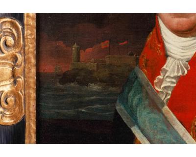 Spanish School 18th Century A Rare Portrait of Juan Procopio de Bassecourt