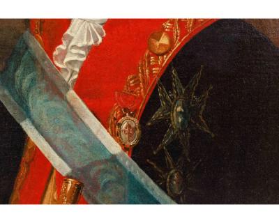 Spanish School 18th Century A Rare Portrait of Juan Procopio de Bassecourt