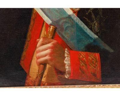 Spanish School 18th Century A Rare Portrait of Juan Procopio de Bassecourt