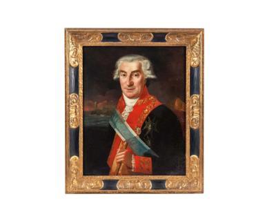 Spanish School 18th Century A Rare Portrait of Juan Procopio de Bassecourt