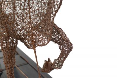 Spanish Style Life Size Wire Bull