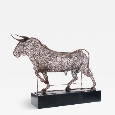 Spanish Style Life Size Wire Bull