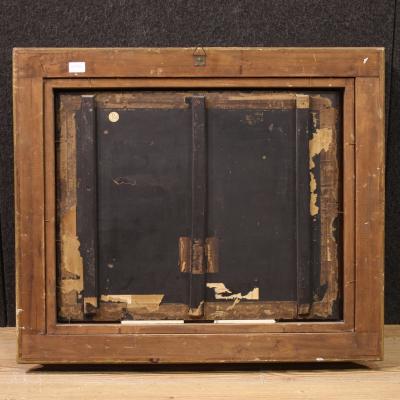 Spanish painting with flamenco dancer signed Gallegos