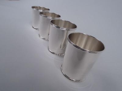 Spaulding Co Set of 4 Spaulding Federal Style Sterling Silver Mint Julep Cups