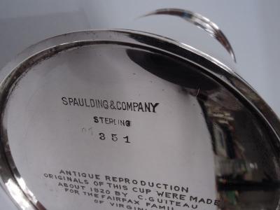 Spaulding Co Set of 4 Spaulding Federal Style Sterling Silver Mint Julep Cups