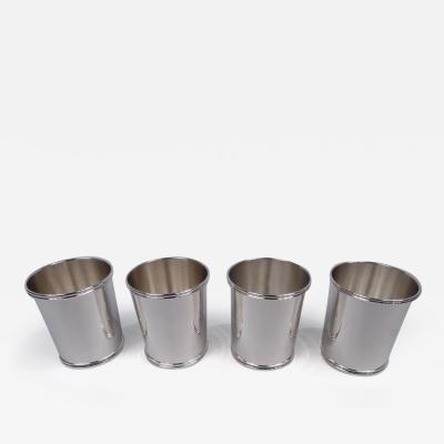 Spaulding Co Set of 4 Spaulding Federal Style Sterling Silver Mint Julep Cups