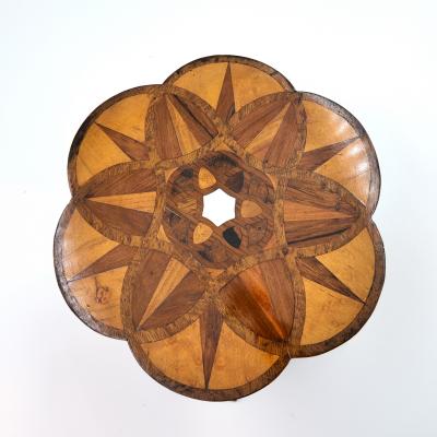Specimen Wood Box In The Form Of A Lotus Flower English Circa 1850