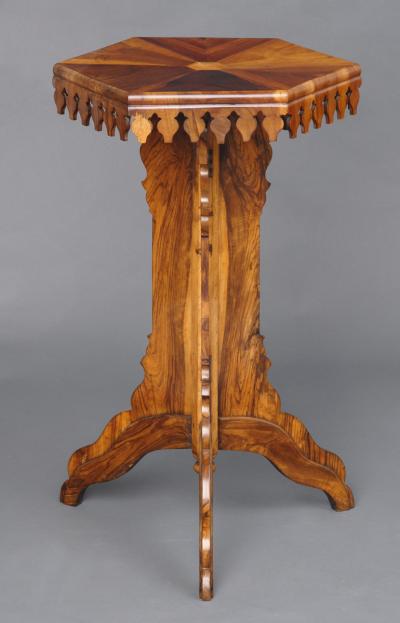 Specimen Wood Pedestal Table
