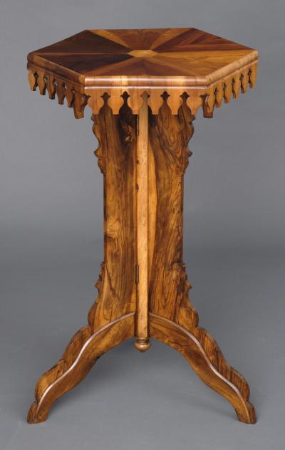 Specimen Wood Pedestal Table