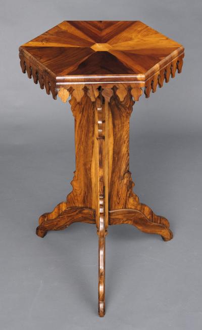 Specimen Wood Pedestal Table