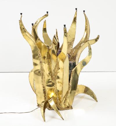 Spectacular 1970s Brutalist Amethyst Geode Table