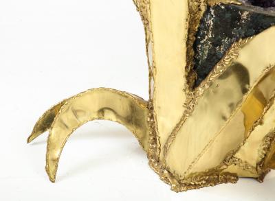 Spectacular 1970s Brutalist Amethyst Geode Table