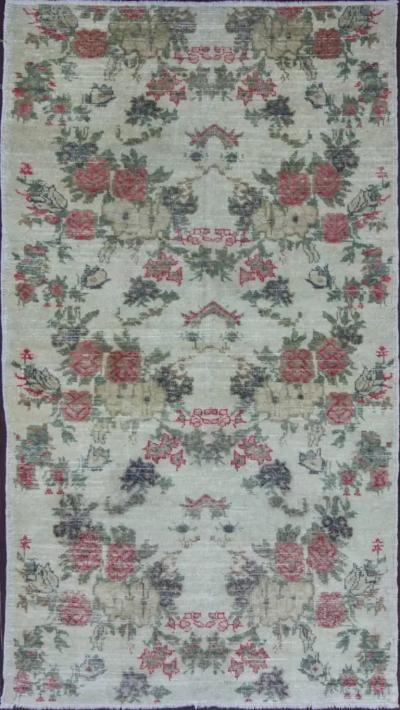 Spectacular Antique Oushak Turkish Rug