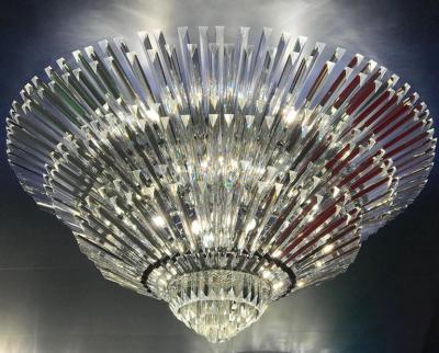Spectacular Contemporary Italian Murano Glass Triedi Ceiling Light