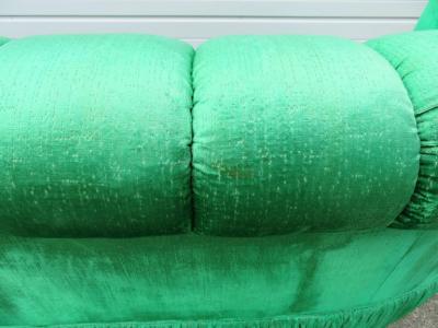 Spectacular Hollywood Regency Tufted Curved Kidney Sofa