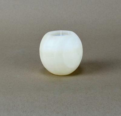 Sphere White Onyx Candle Holder