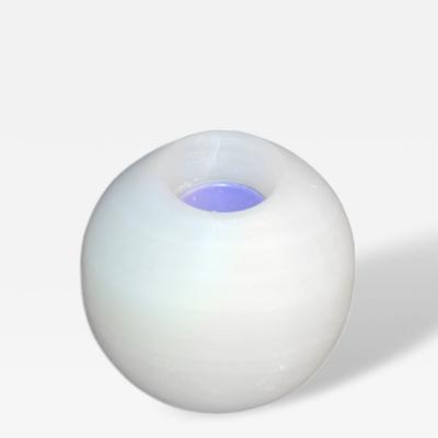 Sphere White Onyx Candle Holder