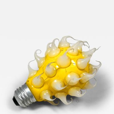 Spiked Yellow Bulb Modern Pop Art UBO Light Silicone Drops