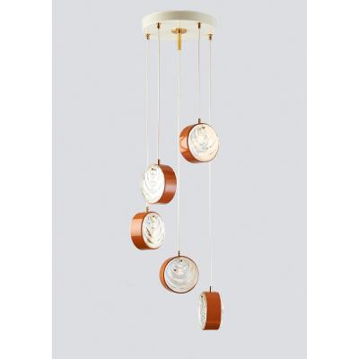 Spiral Cascading Chandelier Italy 1960s