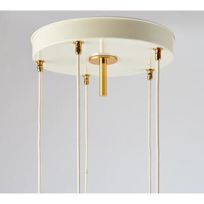 Spiral Cascading Chandelier Italy 1960s