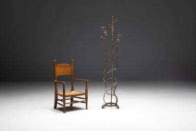 Spiral Coat Rack in Steel 1920s