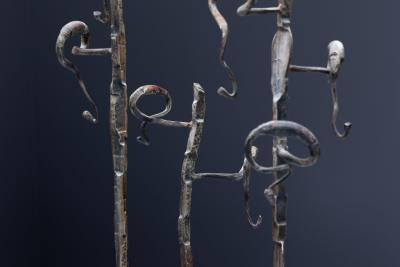 Spiral Coat Rack in Steel 1920s